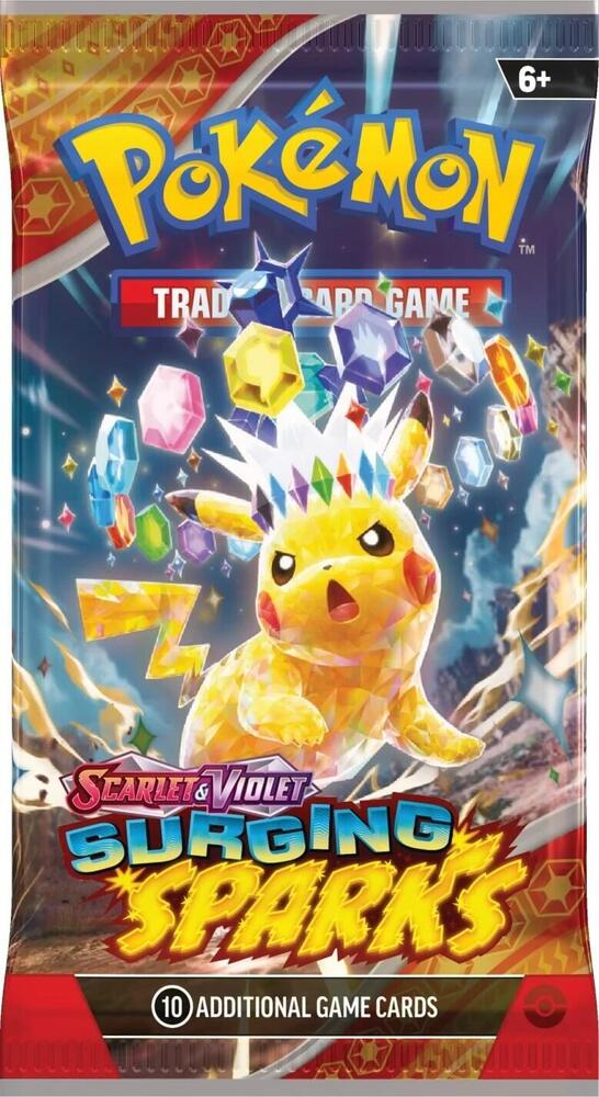 Pokemon TCG Scarlet & Violet-Surging Sparks Booster Pack( 10 cards )