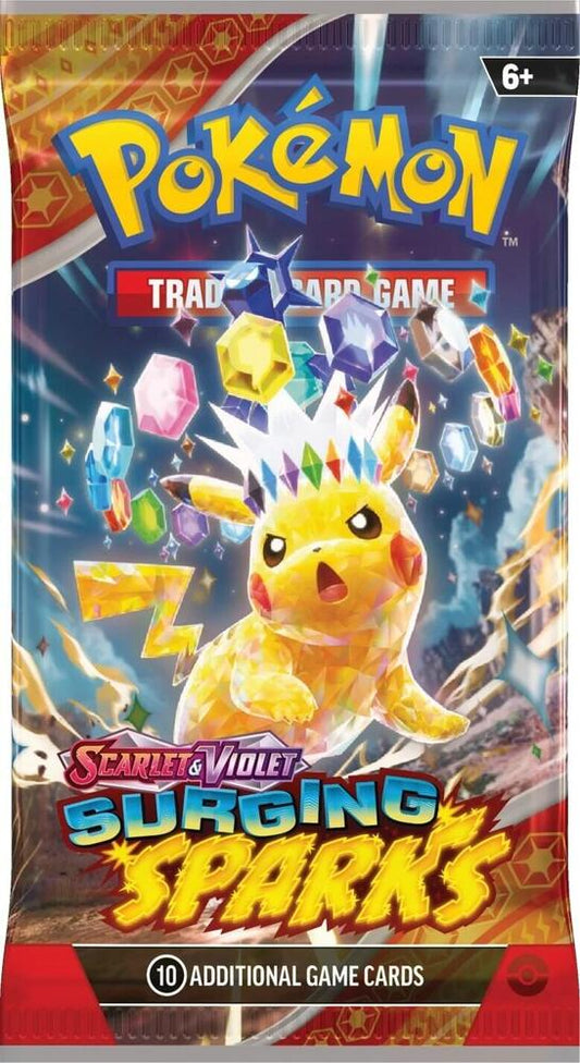 Pokemon TCG Scarlet & Violet-Surging Sparks Booster Pack( 10 cards )